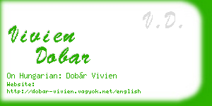 vivien dobar business card