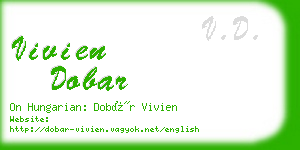 vivien dobar business card